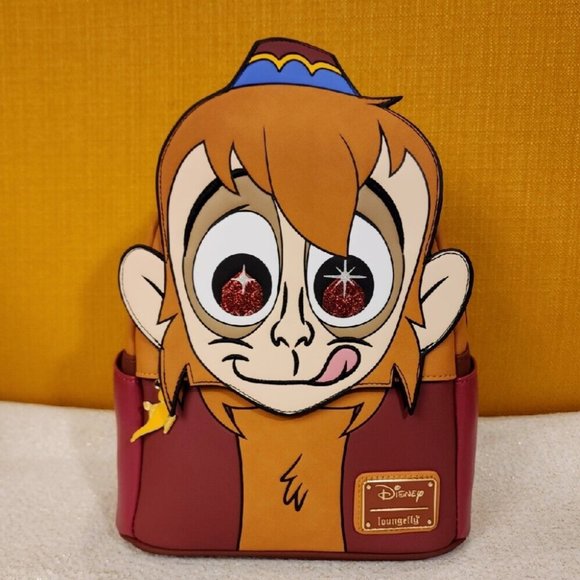 Loungefly Disney Aladdin 30th Anniversary Abu Cosplay Mini Backpack NEW